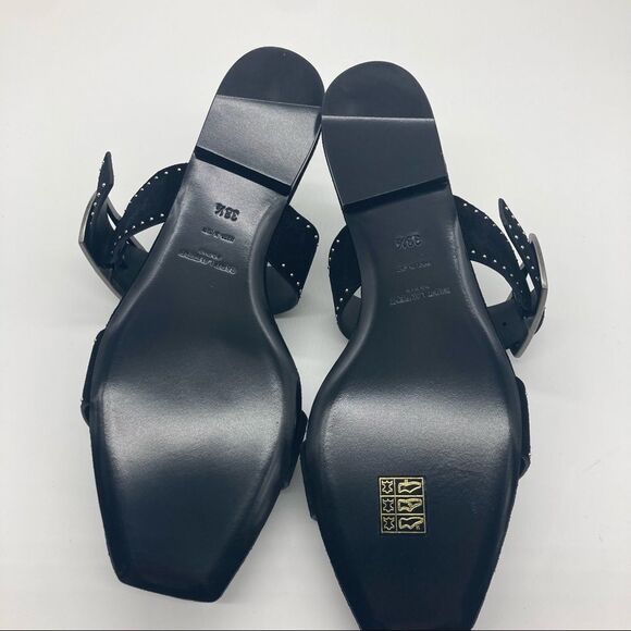Saint Laurent PEAR BUCK SUEDE SANDAL WOMENS SZ 38+ 8.5 - Picture 13 of 14
